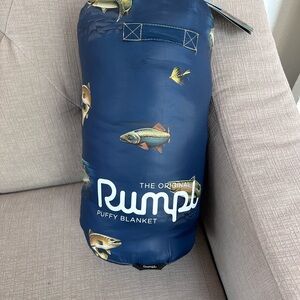 Rumpl Original Puffy Blanket with Fish Design NWT